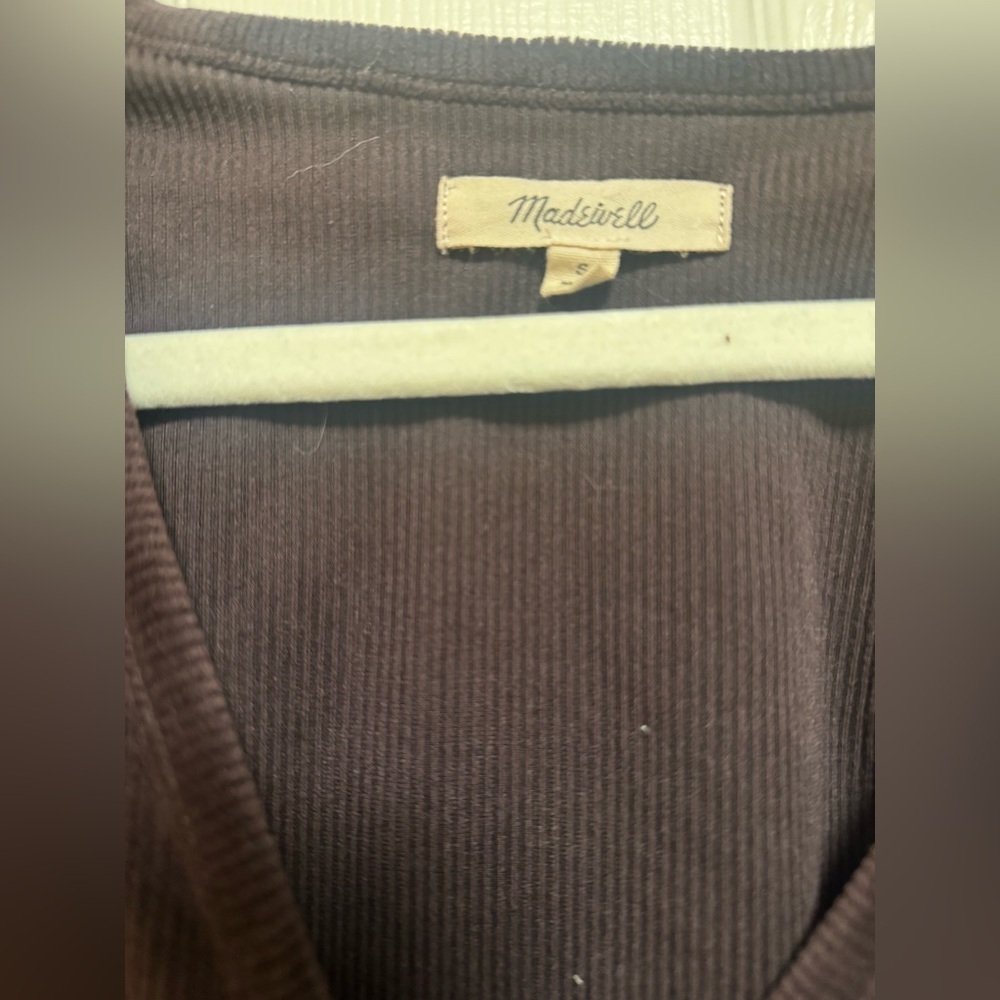 Madewell Velvet Ballet Wrap Top in Deep Purple - Picture 6 of 8